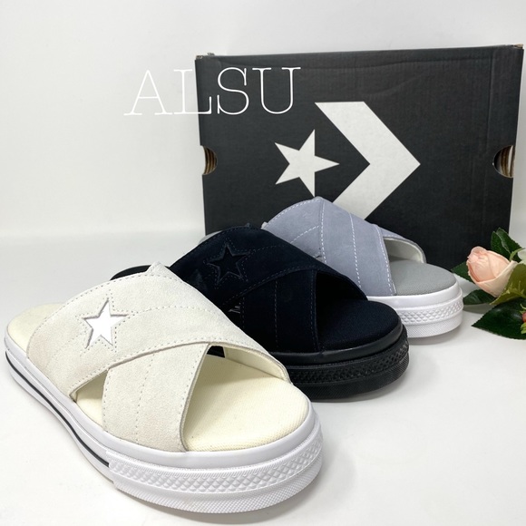 Converse One Star Sandal Slip Suede Grey W AUTHENT - Picture 7 of 7